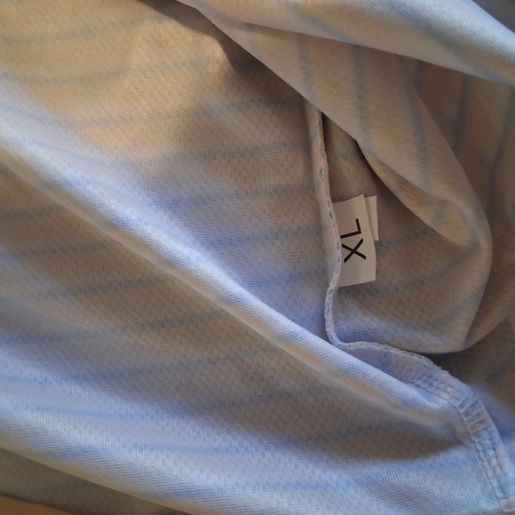 Masters White and Gray Striped Polo Shirt - Picture 5 of 5